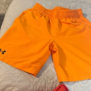 Under Armour Vibrant Orange Sports Shorts